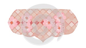 Gentle Pink Argyle Pattern Background, vector design Generative AI