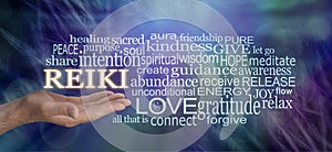 Gentle Reiki Words of Wisdom Word Cloud