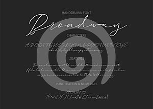 Gentle script duo font.