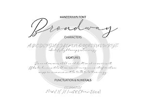 Gentle script duo font.