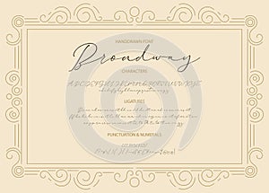 Gentle script duo font.