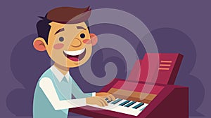 A gentle smile spreads across the organists face as they hit a particularly difficult passage flawlessly a small moment