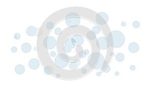 Light Blue Effervescent Bubbles Abstract Background Pattern, vector design Generative AI