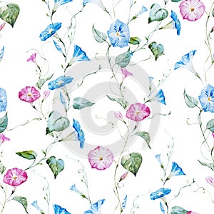 Gentle watercolor floral pattern