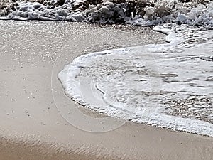 Gentle Waves on the Golden Sandy Beach Shorline!