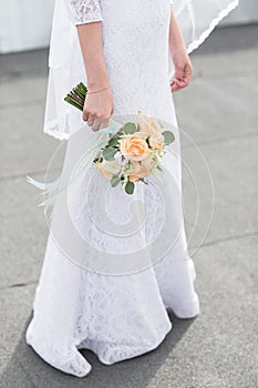 Gentle wedding bouquet