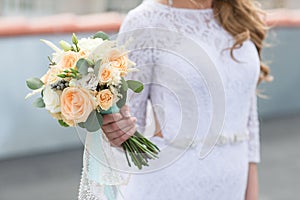 Gentle wedding bouquet