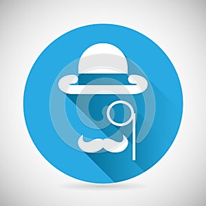 Gentleman Accessories Symbol Bowler Hat Monocle photo