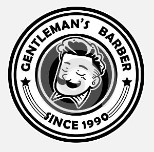 Gentleman barber logo