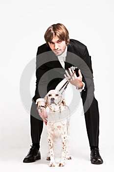 Gentleman and dog