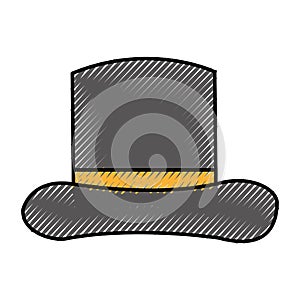 Gentleman hat isolated icon