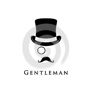 Gentleman logo. Vector.