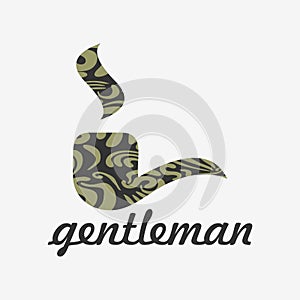 Gentleman's card with pipe