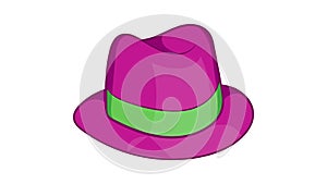 Gentlemans hat icon animation