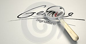Genuine Fake Signature