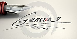 Genuine Fake Signature