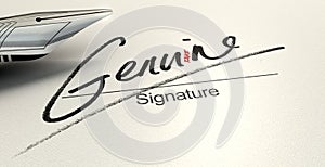 Genuine Fake Signature