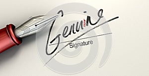 Genuine Fake Signature