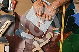 Genuine leather craft production with DIY tools