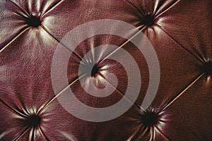 Genuine leather from luxury sofa texture pattern background