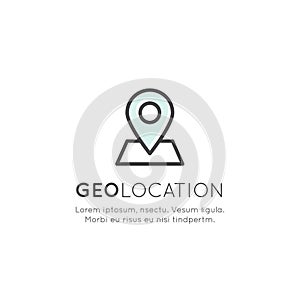 Geo Location Tag, Proximity Marketing, Global Network Connection, Location Identification photo