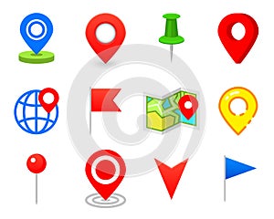 Geo pin as logo. Geolocation and navigation. Icon for map, mobile or devices. gps for web design, button for infographic