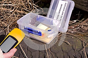 Geocache and GPS Device