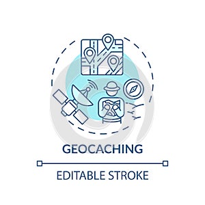 Geocaching concept icon