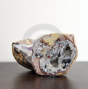 Geode agate rock