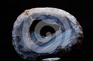 Geode with crystals inside