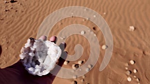 Geodes in Empty quarter desert Oman