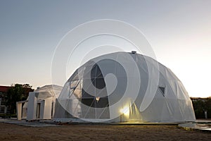 Geodesic dome in Asia.