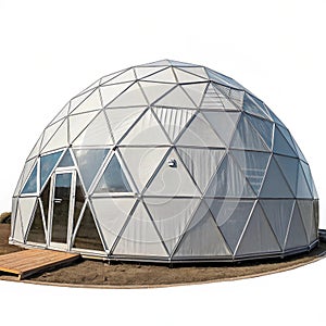 Geodesic dome isolated photo