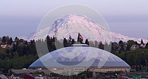 Geodesic Dome Mt Rainier City View Tacoma Washington United Stat photo