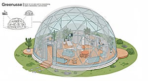 Geodesic dome structure named 