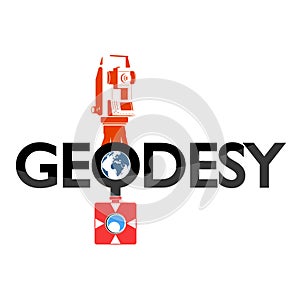 Geodesy symbol for business photo
