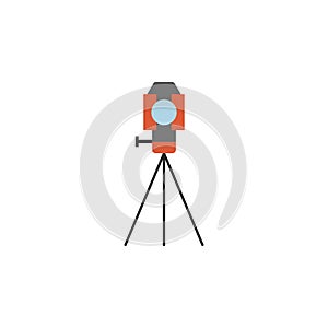 geodesy, theodolite, tripod icon. Element of color construction icon. Premium quality graphic design icon. Signs and symbols