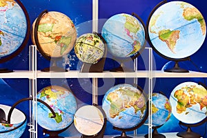 Geographic globes in store
