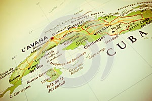 Geographical view of Cuba