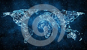 Geography and ai concept