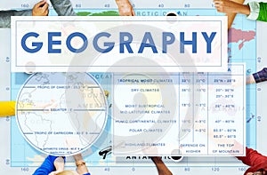 Geography Map World Climate Details Concept