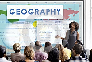 Geography Map World Climate Details Concept