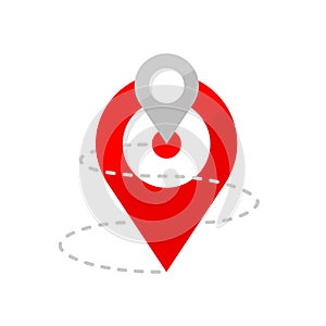 Geolocation and route icon