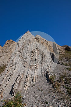 Geologic folds Cliff in Zumaia