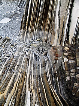 Geologic folds in Zumaias beach