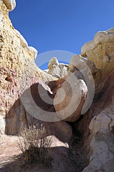 Geologic formations at Paint Mines Interpretive Park, Colorado