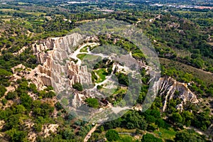 Geologic organ shape limestone formation