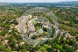 Geologic organ shape limestone formation