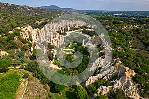 Geologic organ shape limestone formation