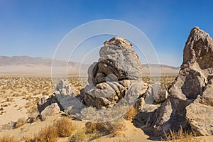 Geologic Rock Formations in Desert